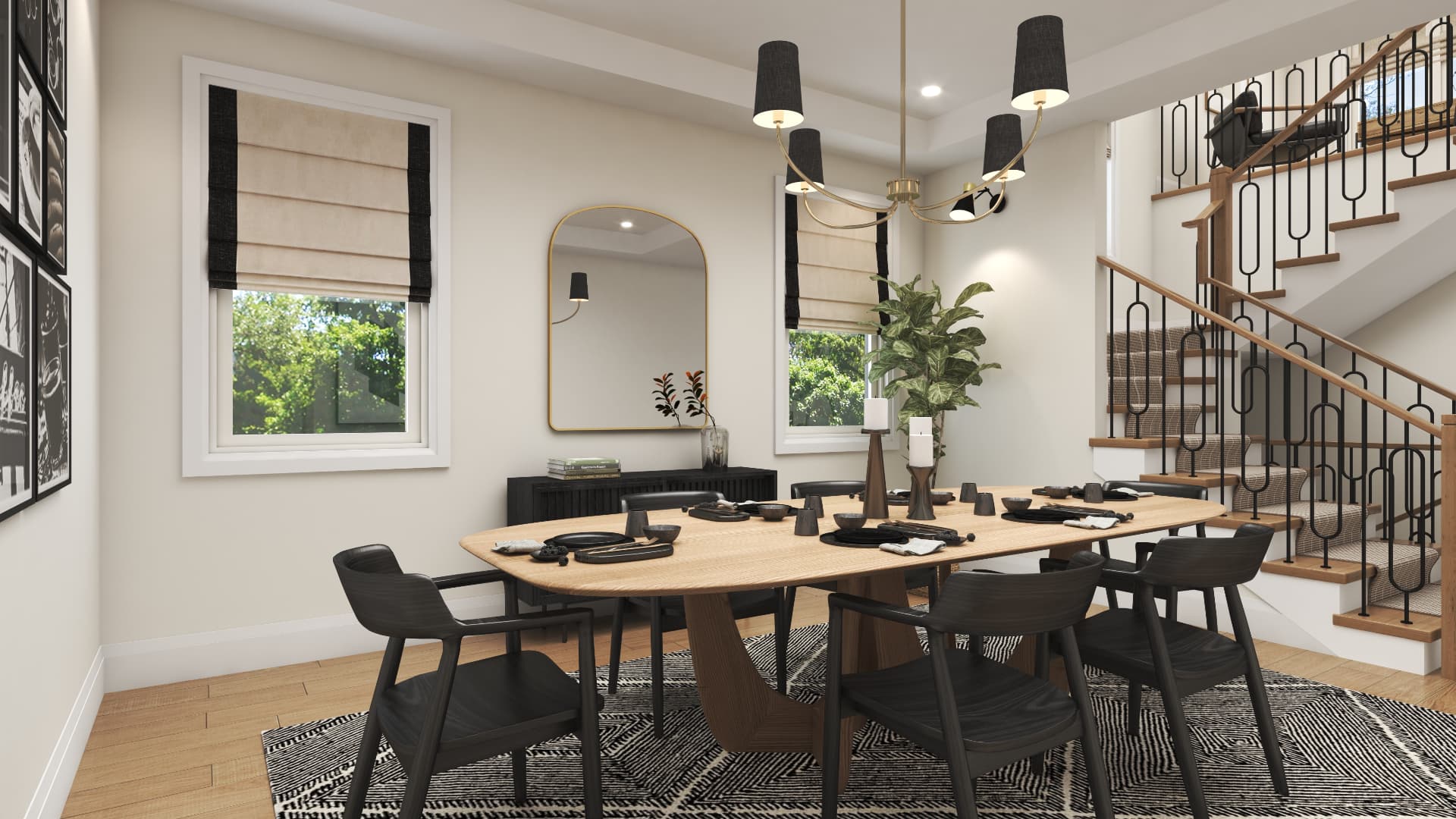 Formal Dining Room elevation, Winchester Estates