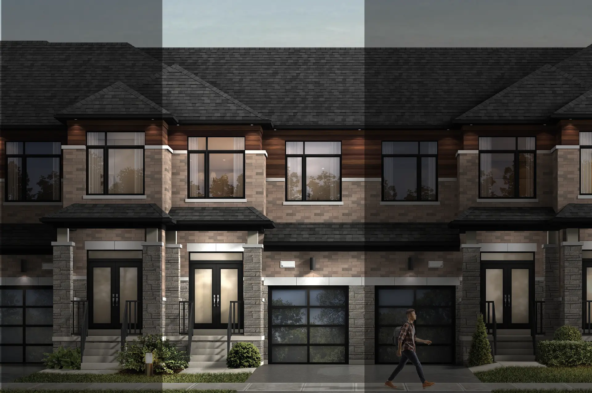 The Birch elevation rendering at Modo at Seatonville