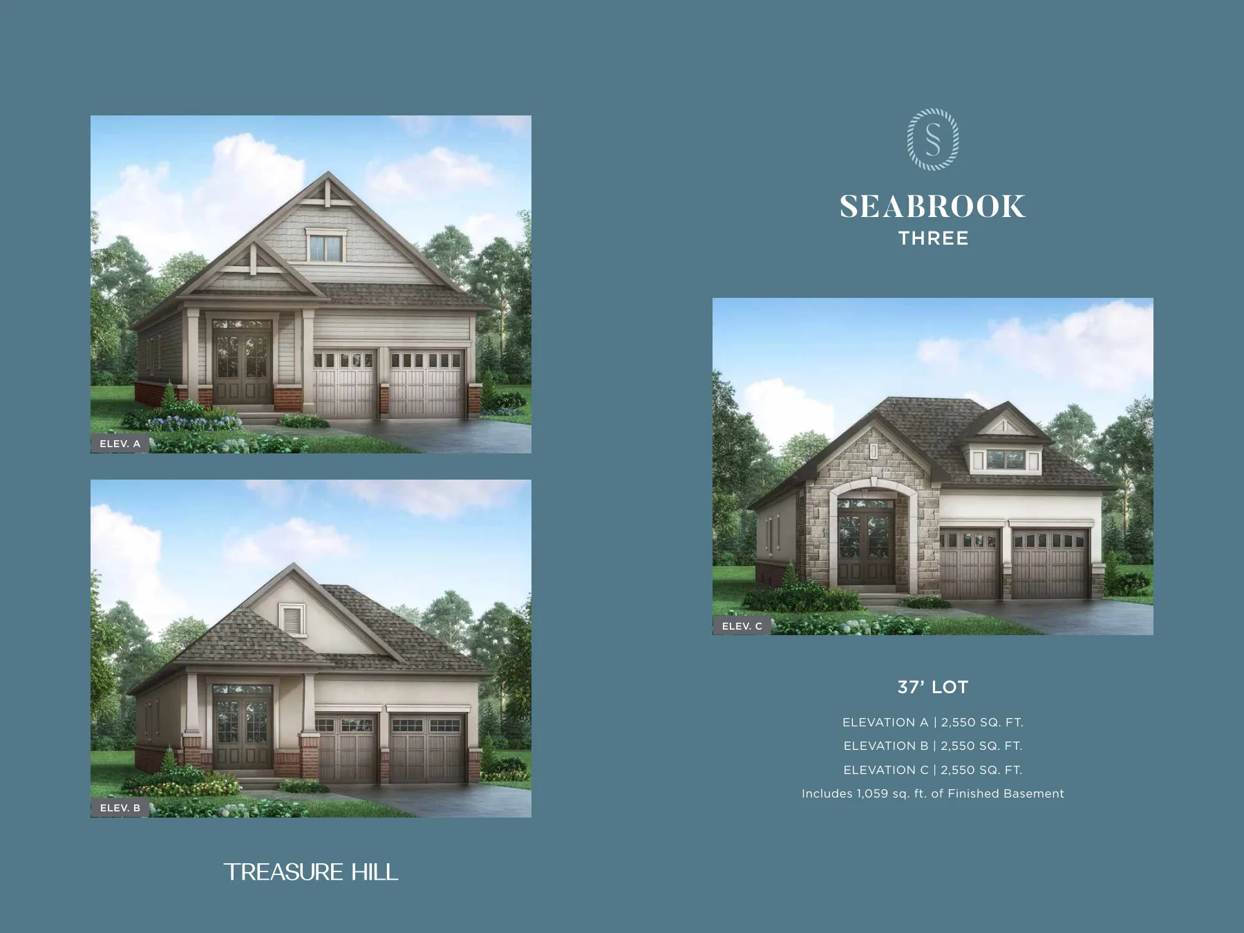 Seabrook Three elevations