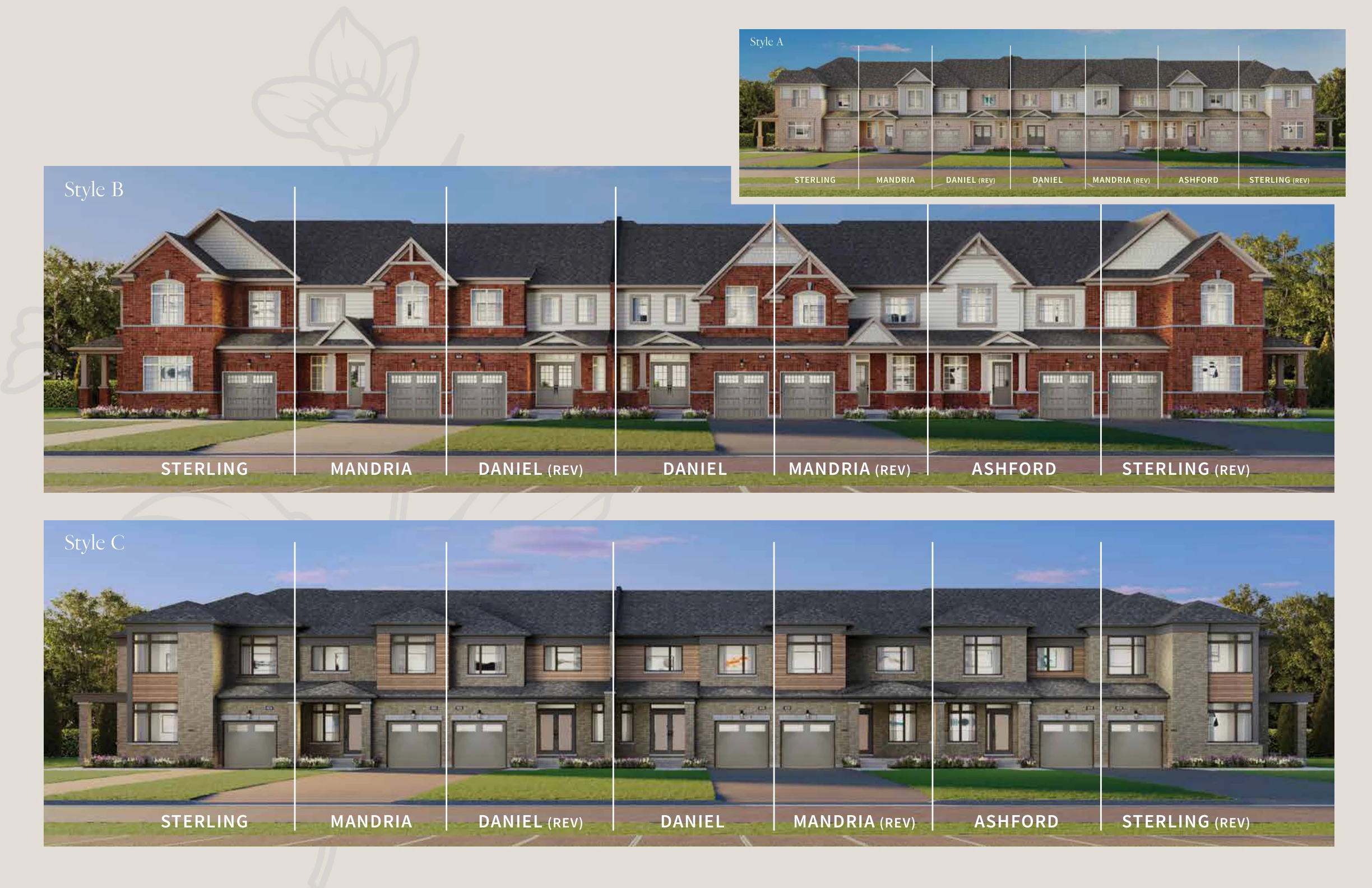 Newbrook builder home exterior artist’s concept