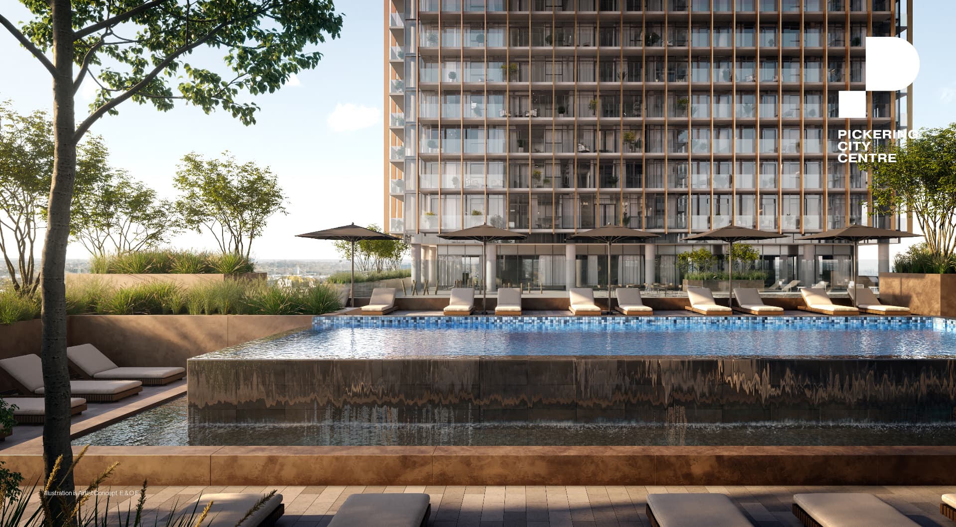 Outdoor Amenity Terrace elevation, Pickering City Centre