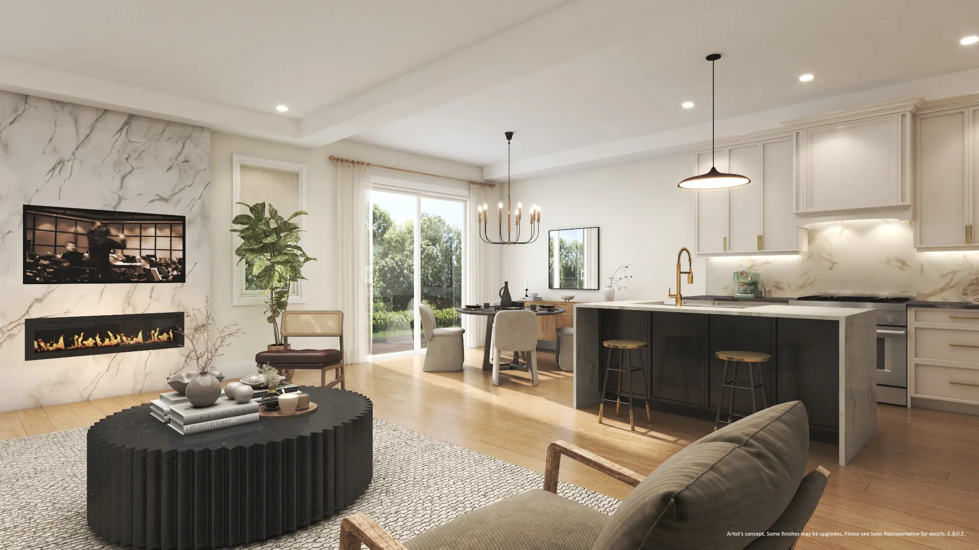 Great Room elevation, Winchester Estates