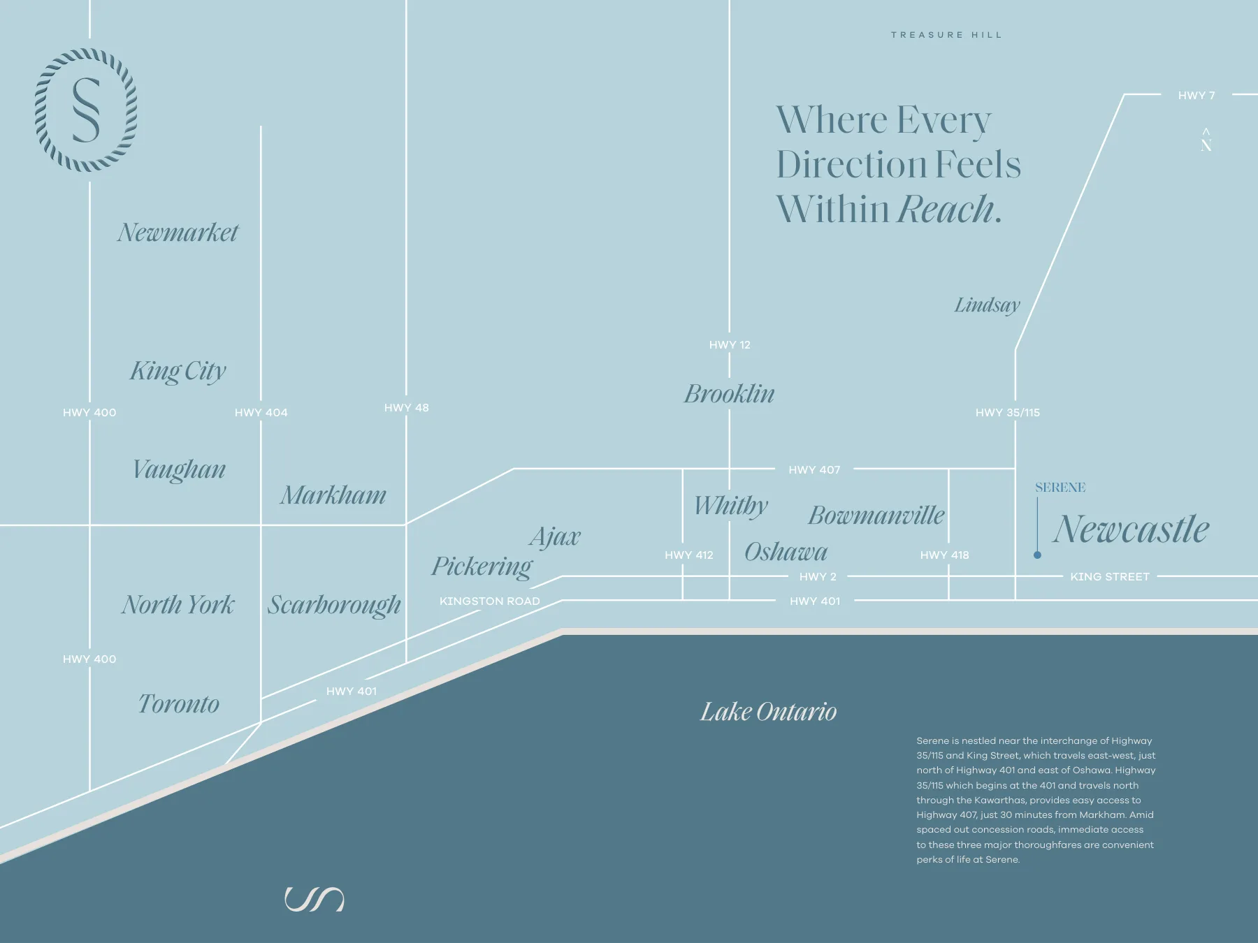 Serene location map