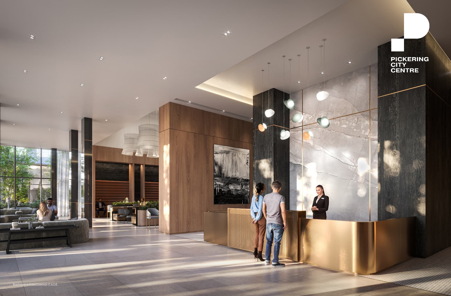 Lobby elevation, Pickering City Centre