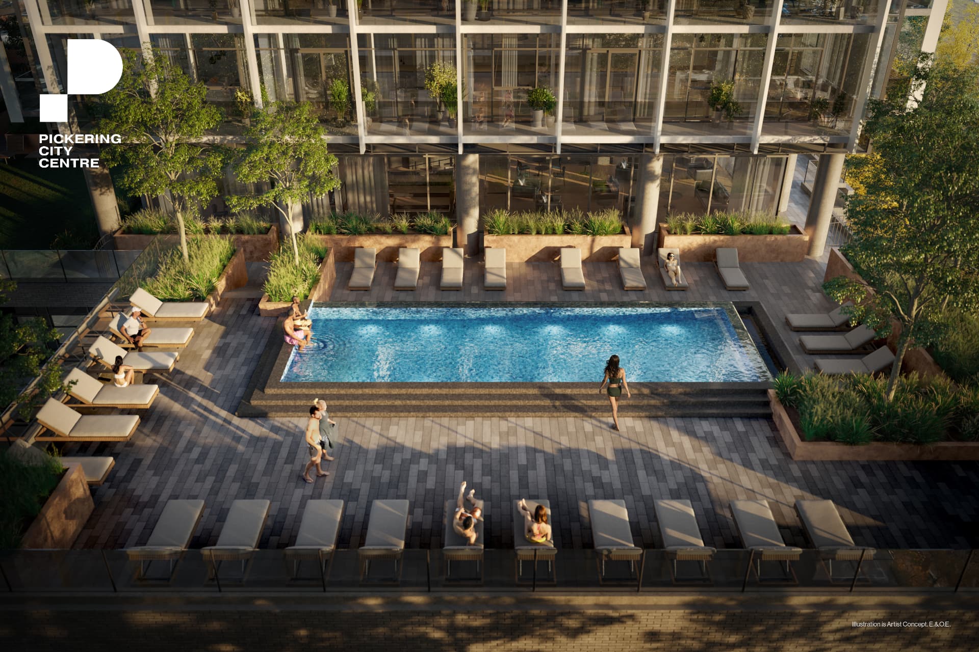 Rooftop Pool elevation, Pickering City Centre