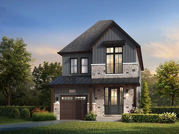 3001 Modern Farmhouse elevation, Seatonville