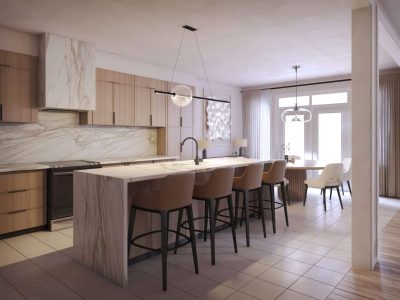 Chateau 9 kitchen — artist's concept