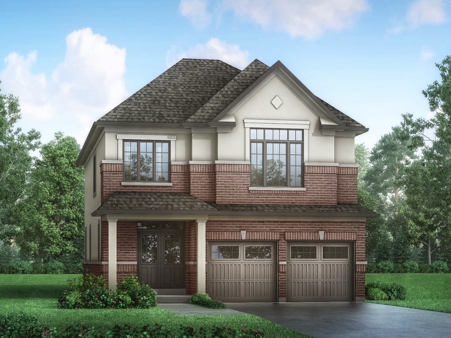Rendering of the Orchard South streetscape in Bowmanville