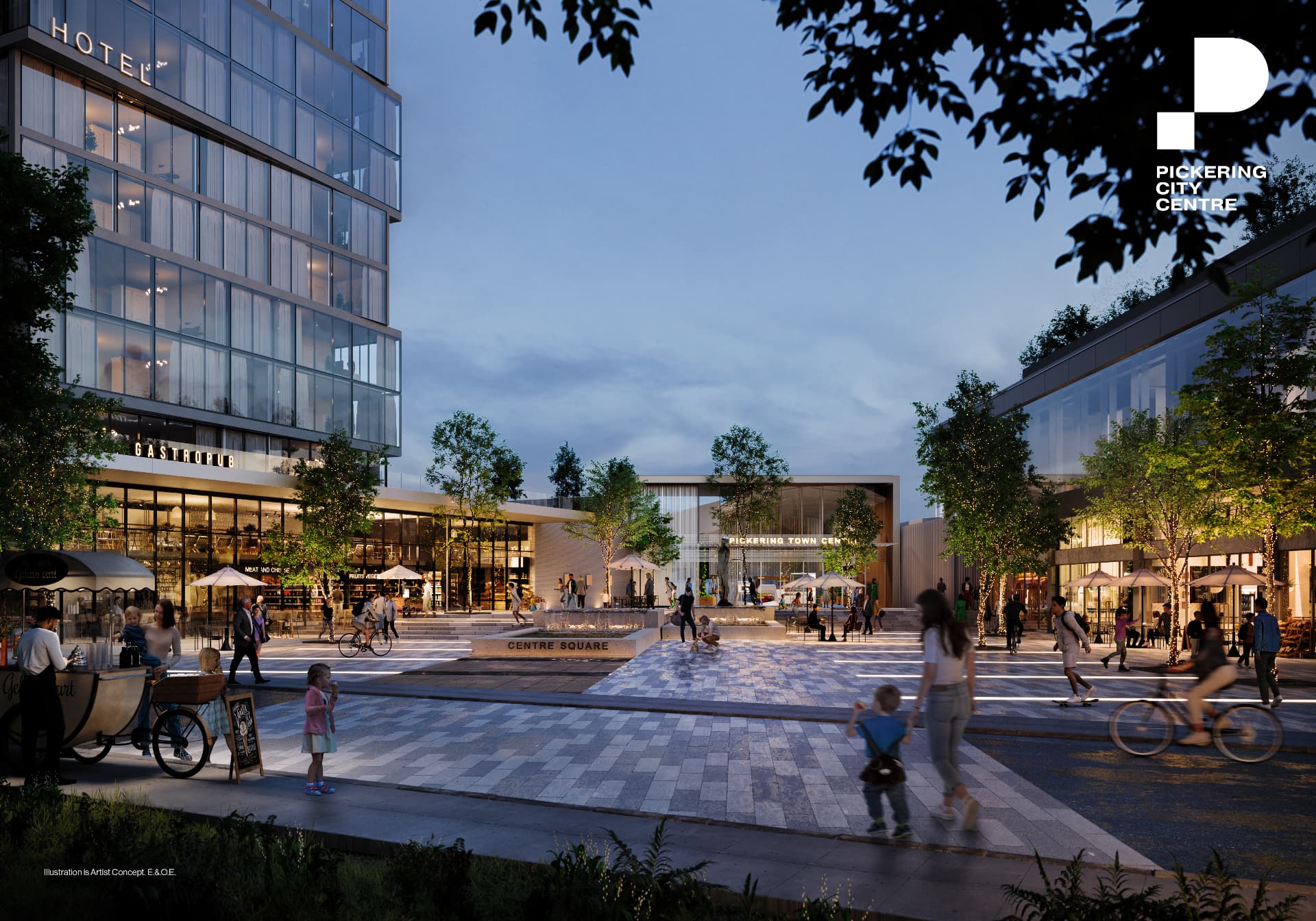 Centre Square elevation, Pickering City Centre