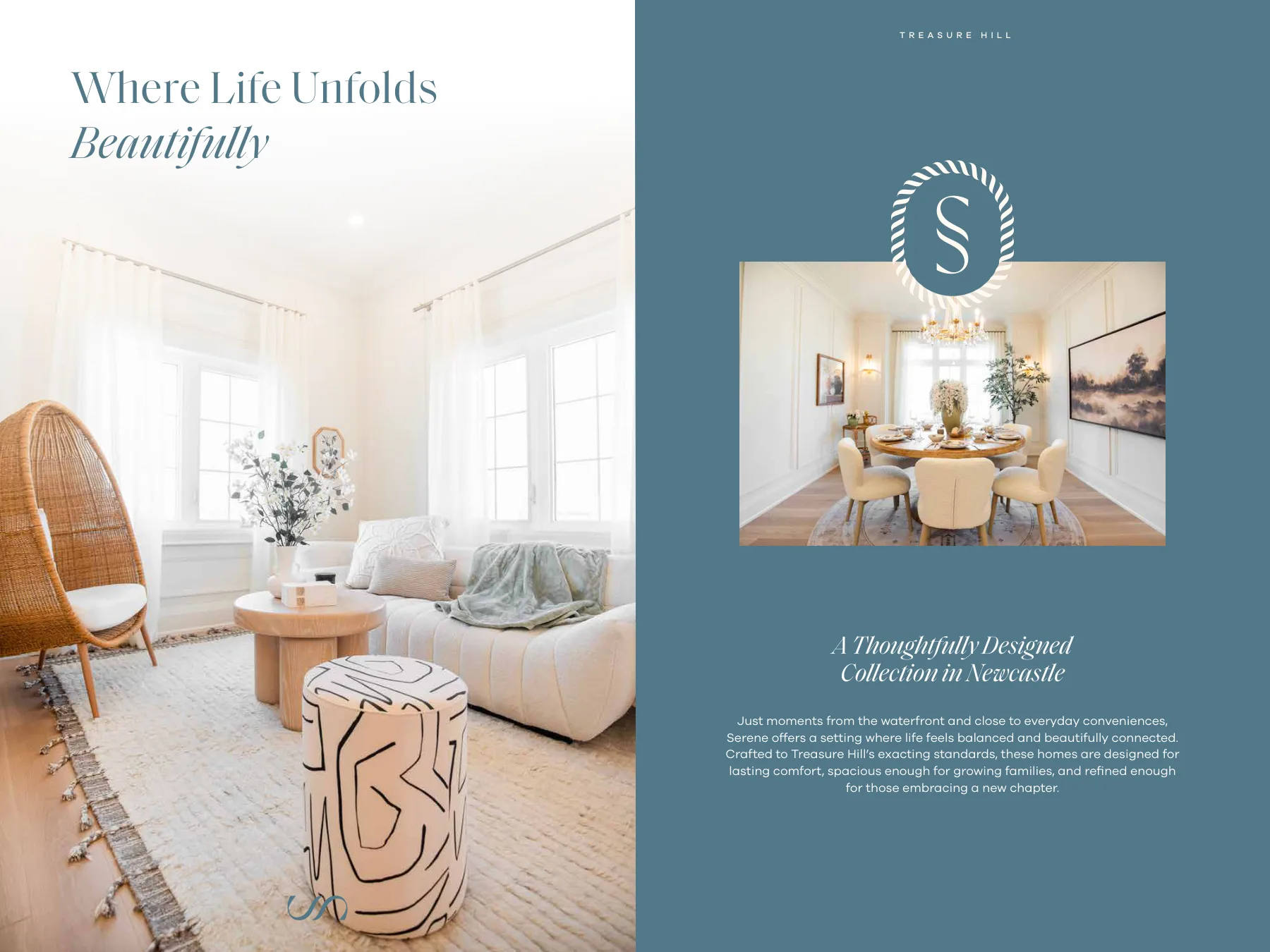 Serene interior living space