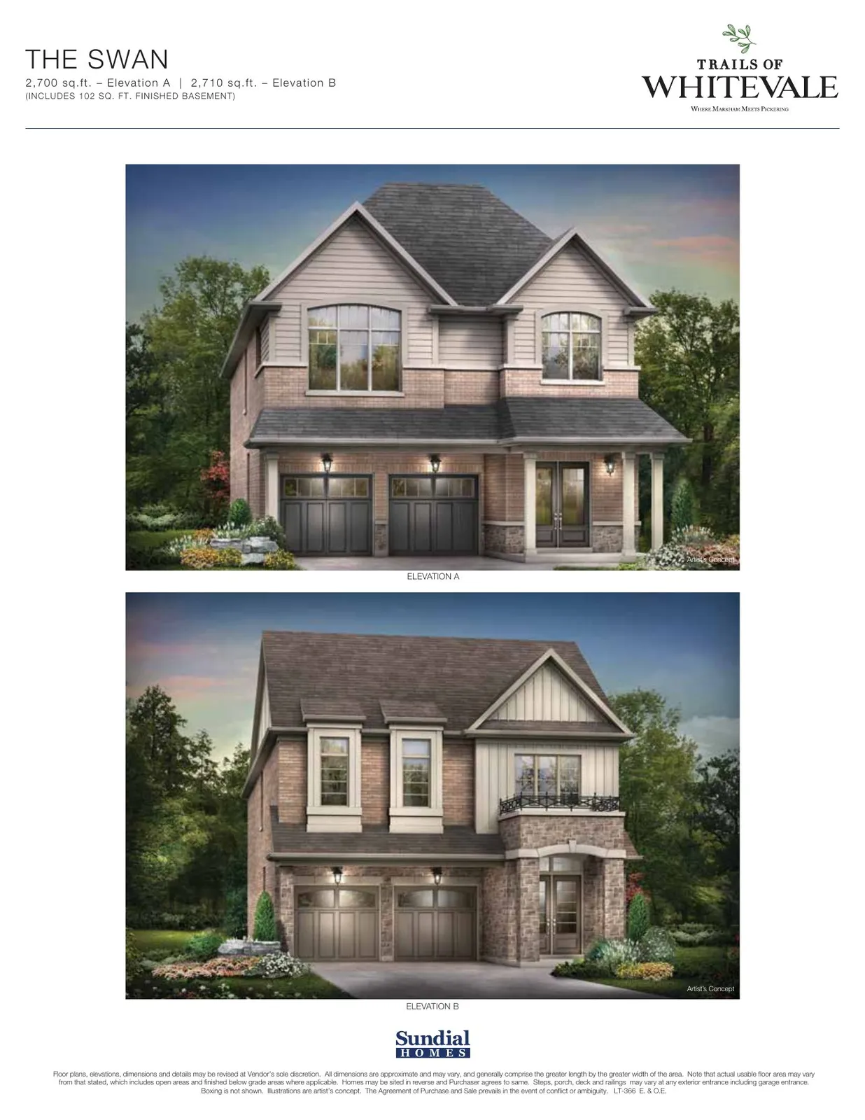 The Swan elevations — artist's concept