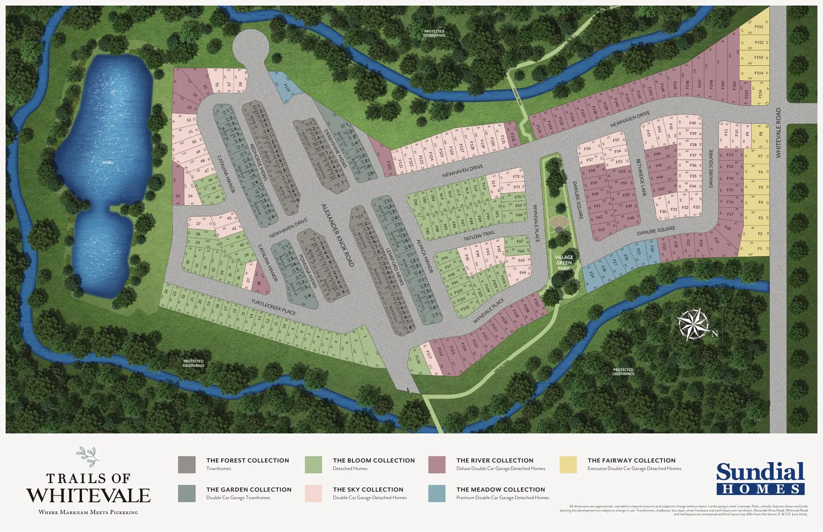 Trails of Whitevale site plan by Sundial Homes