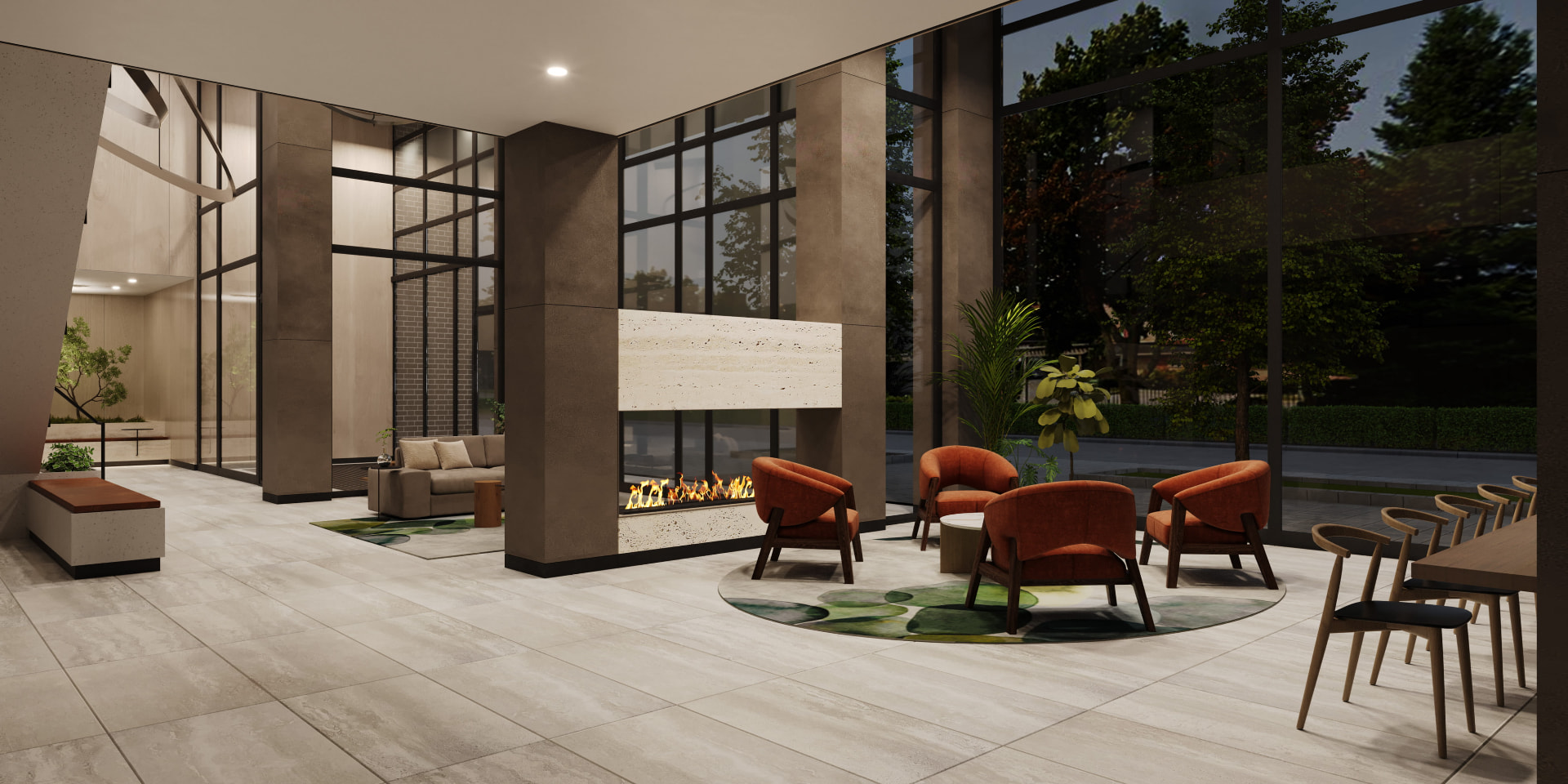Lobby Lounge elevation, 1515 Pickering Parkway