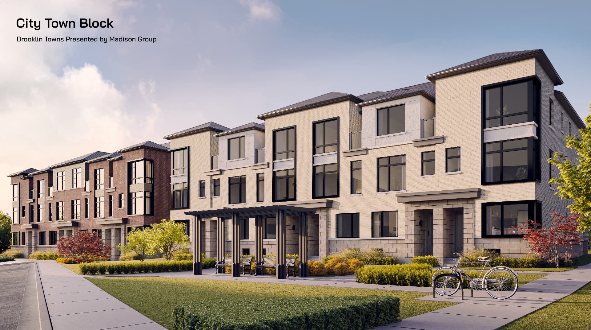City Town Block elevation, Brooklin Towns