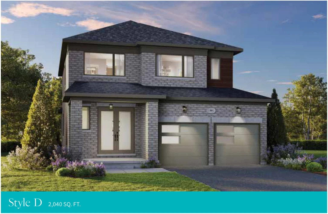 Langford builder exterior rendering