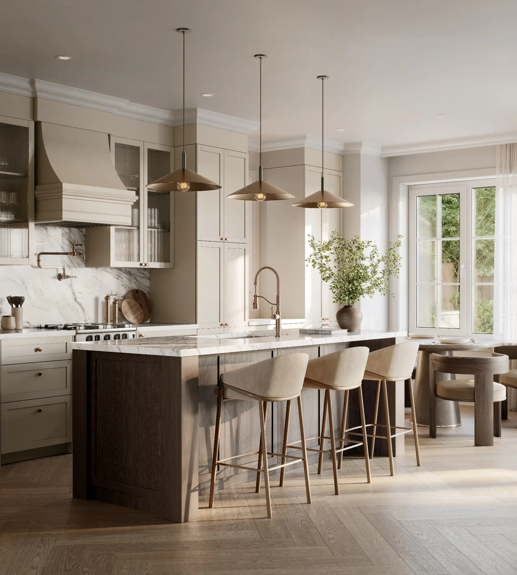 Five Oaks townhome kitchen rendering