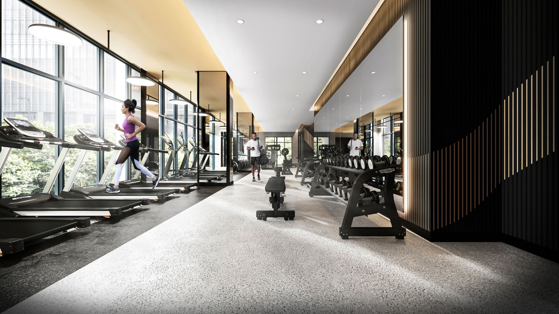 Fitness Centre elevation, The Grand at Universal City