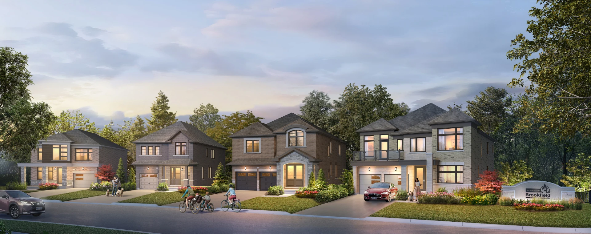 Newbrook by Brookfield Residential — Newcastle streetscape artist’s concept