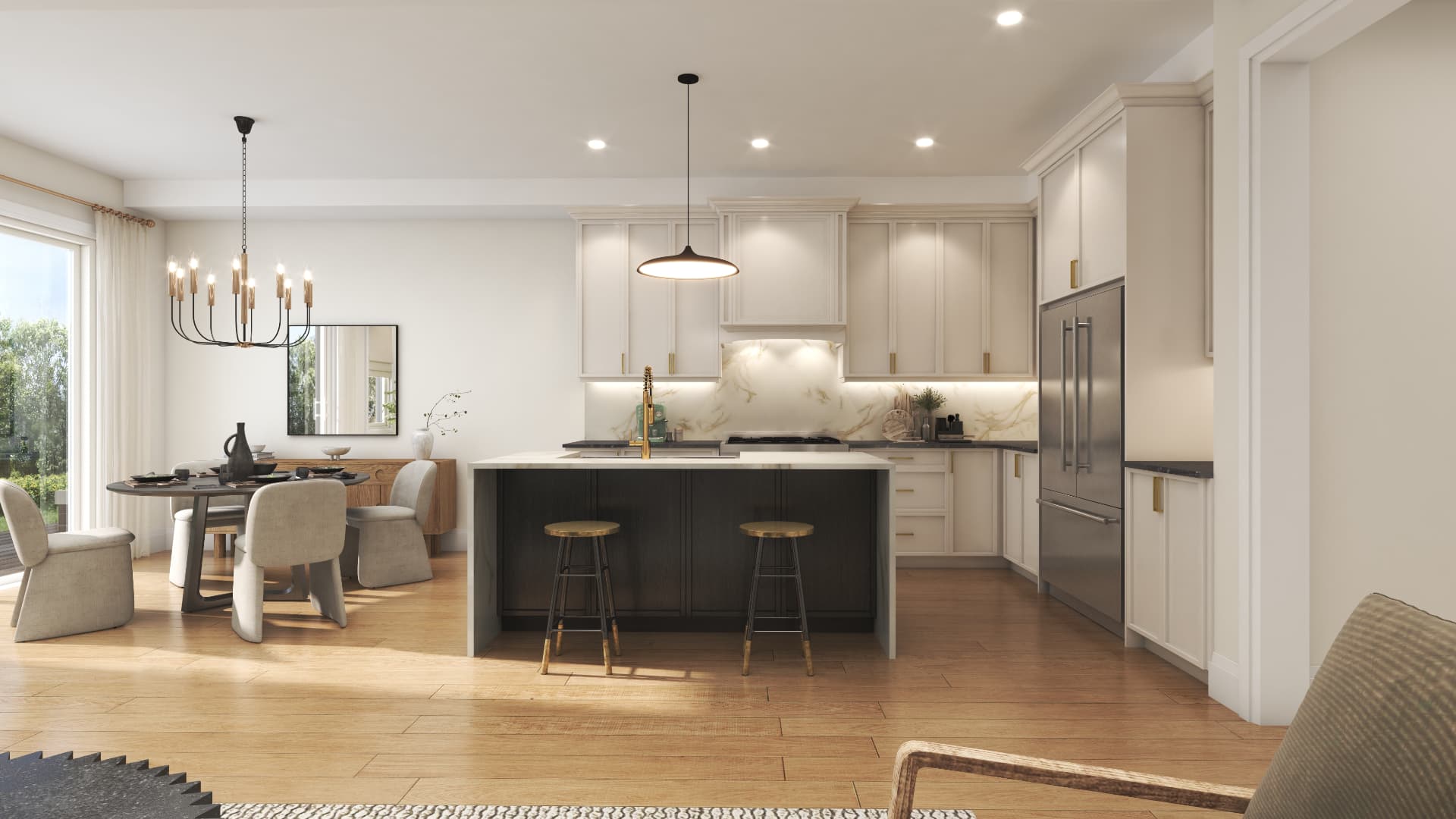 Kitchen & Dining elevation, Winchester Estates