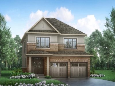 Chateau 9 townhome exteriors in Stouffville — artist's concept