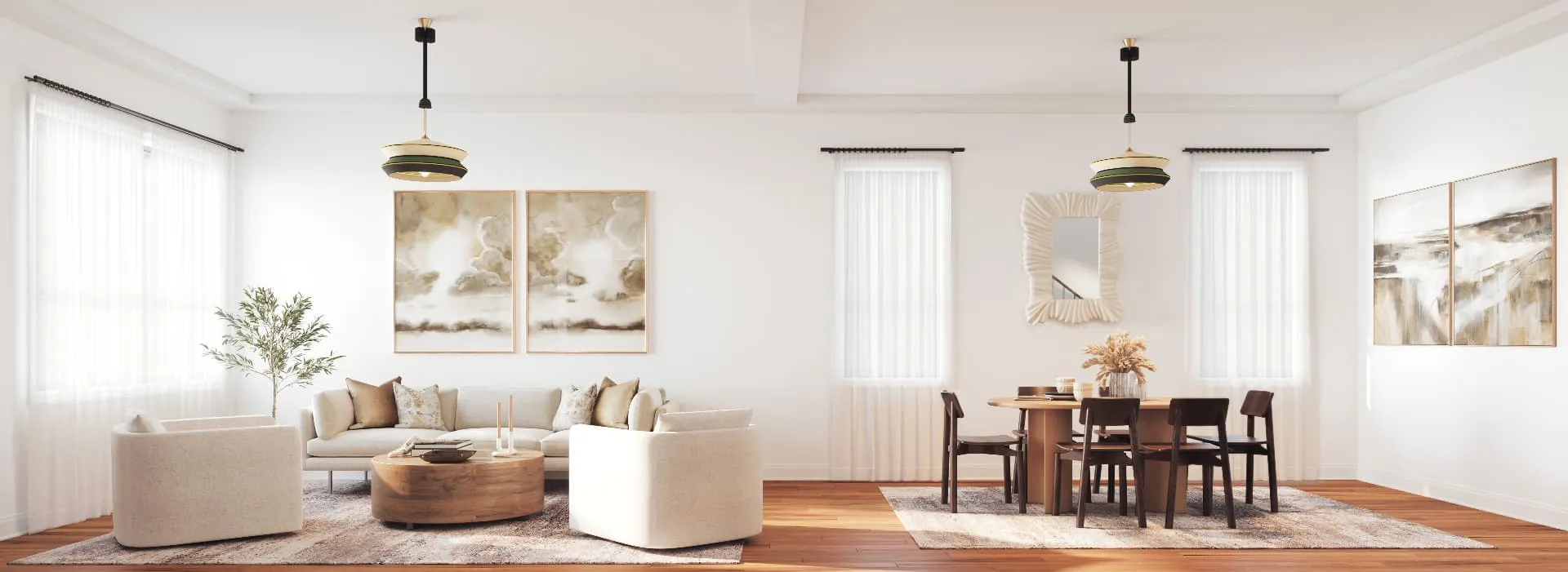 Open-concept living room